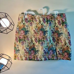 Wild Fable Floral Embroidered Mini Skirt